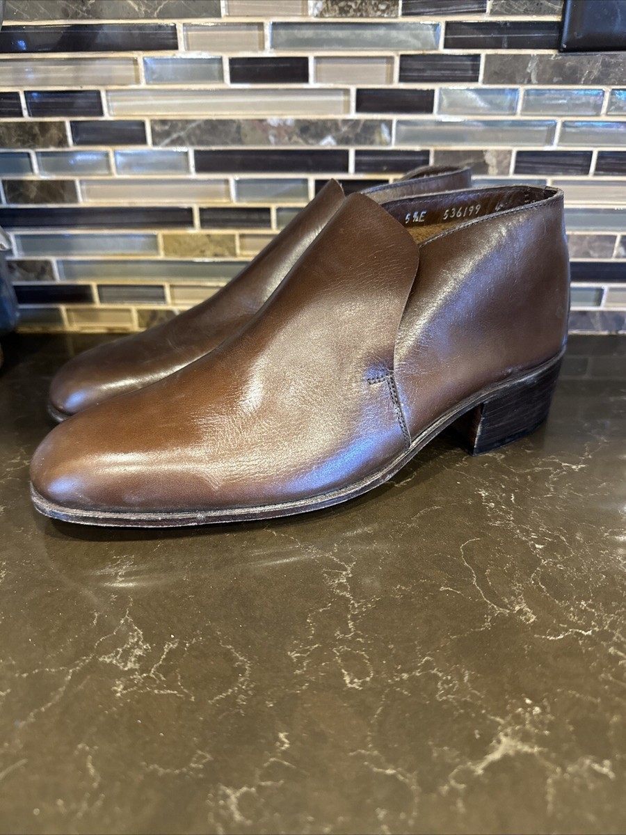 Bally Inter RALLY TWO Shoes Brown Leather‎ Switzerland Mens Size 5.5E 536199 Bally Freenew Brown Leather Shoe Unisex - | Mercari main image 3