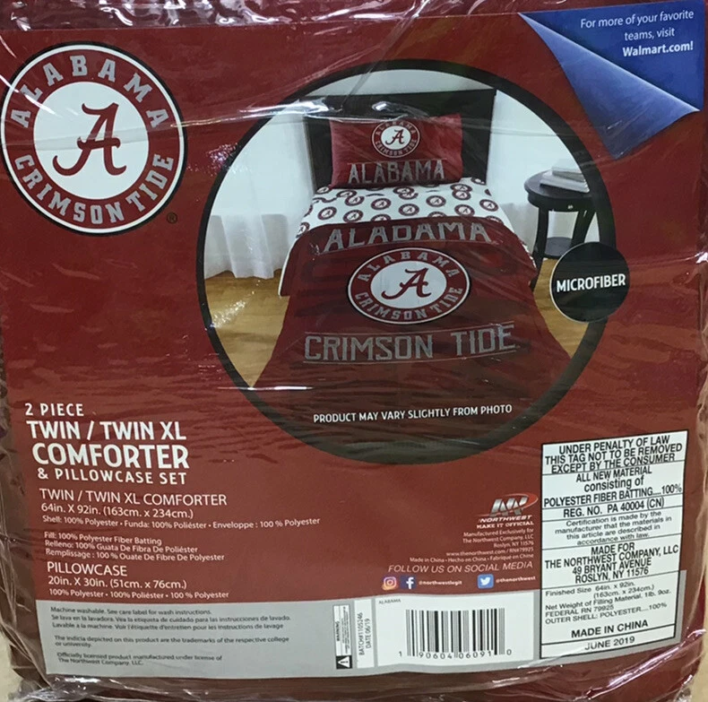 Alabama Crimson Tide Comforter Bedding Set Twin-XL - Image 4 of 4