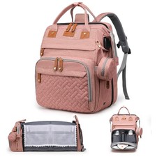 Multifunctional Diaper Bag Backpack with Changing Station - Large Capacity,