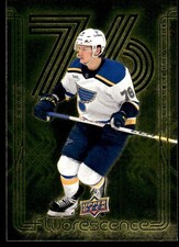 2024-25 UPPER DECK FLUORESCENCE GOLD ZACHARY BOLDUC 110/150 ST. LOUIS BLUES