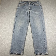 Vintage Levis 550 Relaxed Fit Jeans Men's 36x31(34x31) Light Wash Made In USA