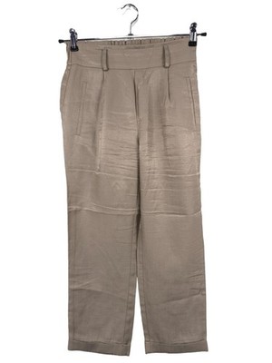 MORE & MORE High-Waist Hose Damen Hose Gr. DE 36 creme Casual-Look