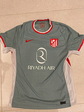 Nike Atletico Madrid Away Shirt Grey Size L Short Sleeve Adults