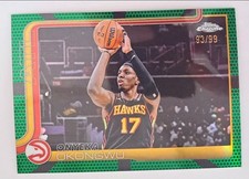 2025-26 Topps Chrome *ONYEKA OKONGWU* Base Green Refractor /99 SP Card #21 Hawks