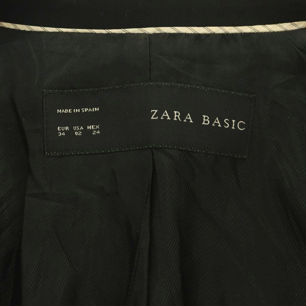 ZARA BASIC Jacket Tailored Fully Lined EUR34 Blac… - image 4