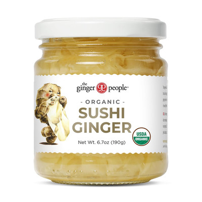 The Ginger People Organic Pickled Sushi Ginger, Ready to Eat, 6.7 Oz