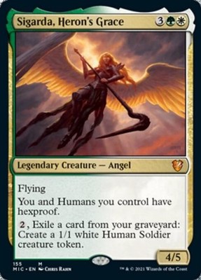 Sigarda, Heron's Grace - NM M : Commander 2021 Midnight Hunt