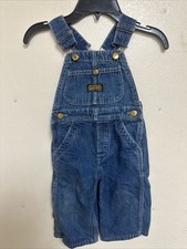 Sanforized Made In The USA Child Overalls Denim Overalls Measurements In Photos