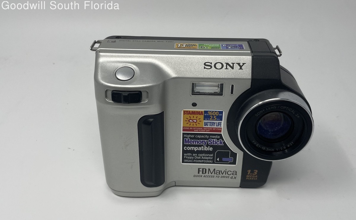 Sony Mavica MVC-FD87 1.3MP Digital Camera - Black & Metallic