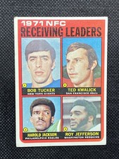 1972 Topps Bob Tucker / Ted Kwalick / Harold Jackson / Roy Jefferson #6