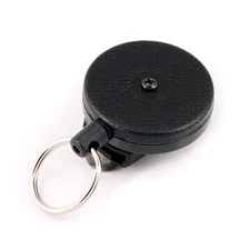 Original HD Retractable Keychain, 48" Retractable Cord, Black Front, Removabl...