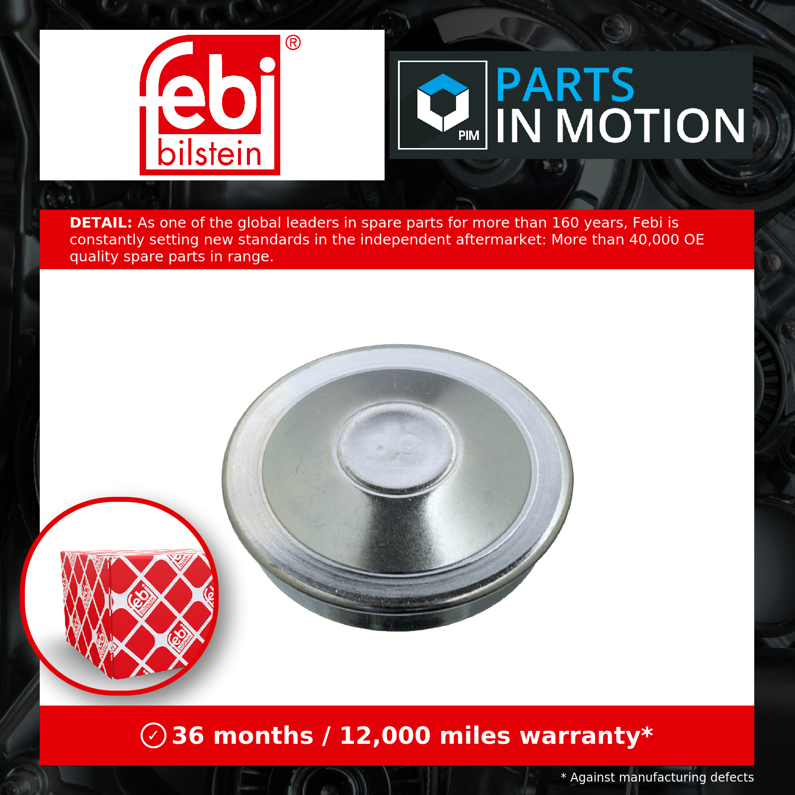 Wheel Bearing Dust Cap For Renault Captur Clio Espace Fluence Kango Febi 101264 - Image 8