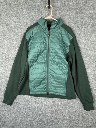 Turtleson Fusion Golf Sweater Jacket Mens Green Sz Large - product listing photo