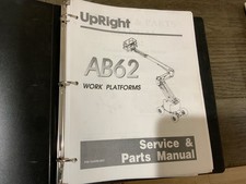 Upright AB62 Work Platform Service and Parts Manual