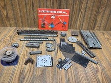 VTG Il Costruttore Meccanico Italy- Erector Set - BRAL - Hundreds of Pieces