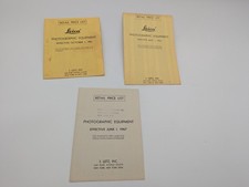 Listino prezzi fotocamera e accessori Leica 1961, 1964 e 1967