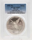 1 oz Silver Mexico Libertad 1996 PCGS MS67 KEY DATE TOP Express Shipping