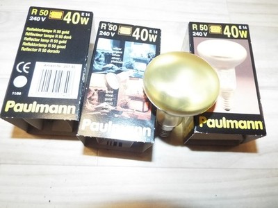 Paulmann Reflector Lamp R50, E14, 40W, 2700K, Warm White, Gold, 207.40