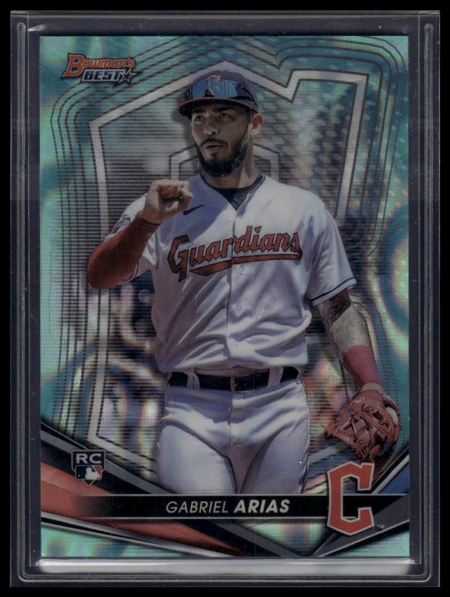 2022 Bowman's Best #47 Gabriel Arias Aqua Lava Refractor #/199