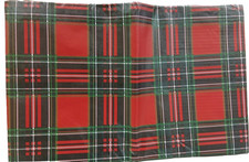 Vinyl Flannel Back Tablecloth, 52"x90" Oblong, CHRISTMAS COLORS PLAID  2, AP