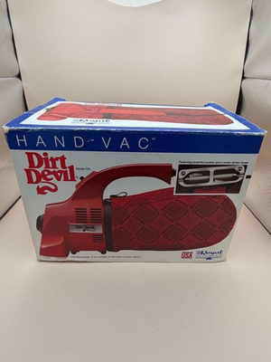 #ad Vintage Royal Dirt Devil Hand Vac Model 103 With Attachment Kit Tested Works $29.99