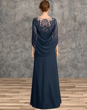 Mother of the Bride Dresses for Wedding Party Dress Long Chiffon Lace Applique