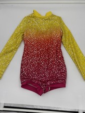 Dance Figure Skating Weissman Sequin Costume Size IC Multi Colored