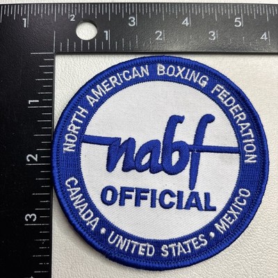 circa 1990s NABT OFFICIAL NORTH AMERICAN BOXING FEDERATION Patch (Boxer Box)17TR
