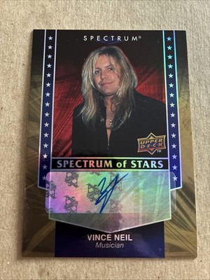 2008 Upper Deck Spectrum of Stars Vince Neil Auto Signature SSS-VN Motley Crue