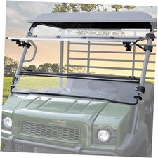 Flip Up Windshield for Kawasaki Mule 4000 4010 2009-2026, Clear 1/5" Hard