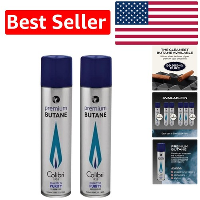 #ad Odorless Butane Fuel 90ml Cans 99.999% Clean for Optimal Lighter Performance $30.39