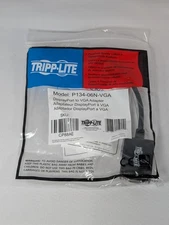 TRIPP LITE DisplayPort to VGA Adapter Model P134-06N-VGA Premium Quality