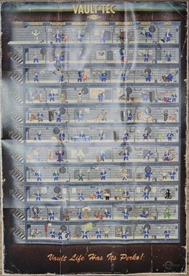 Fallout 4 Vault Life Boy Perks Poster