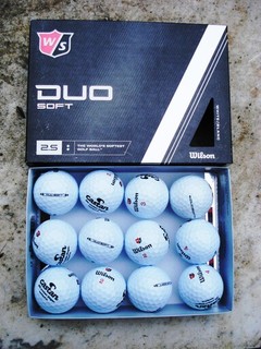 Wilson Staff DUO SOFT Neuwertig gebr. Golfbälle original Verpack. 12 ST.