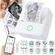Bluetooth Mini Drucker Pocket Printer für Smartphone Inkless Handy Thermodrucker
