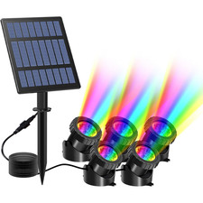 5 Pack RGB Underwater Pond Lights, Super Bright LED Submersible Fountain Lights