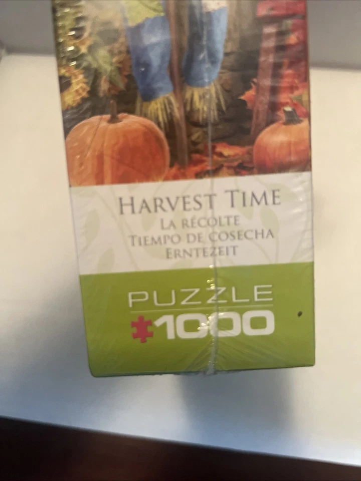 Eurographics "HARVEST TIME" Fall Scarecrow Pumpkins 1000 Pc Puzzle - SEALED NEW - Image 4 of 4