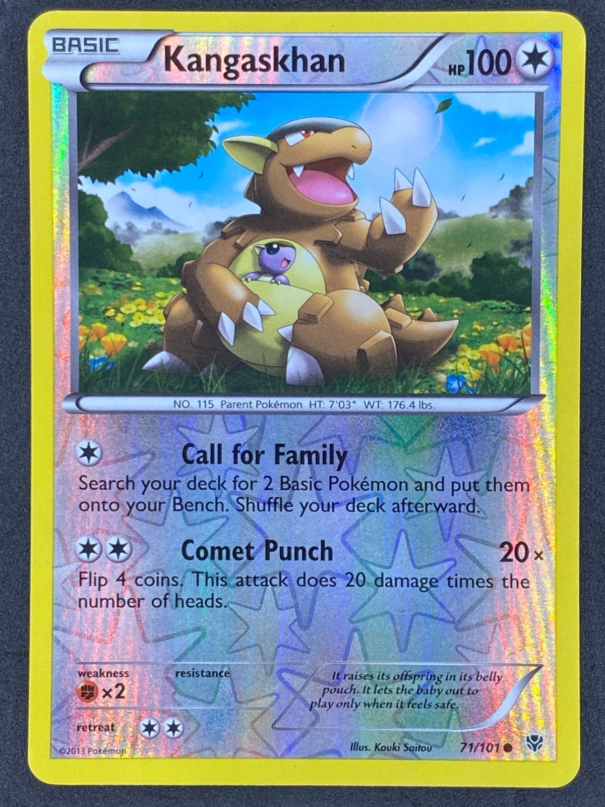 Pokémon Kangaskhan Reverse Holo 71/101 PLB Plasma Blast LP