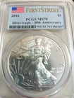 2016 Silver American Eagle MS-70 PCGS (First Strike)