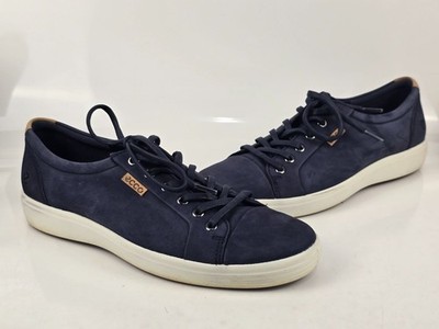 Ecco Soft 7 Blue Leather Sneakers US Size 8.5