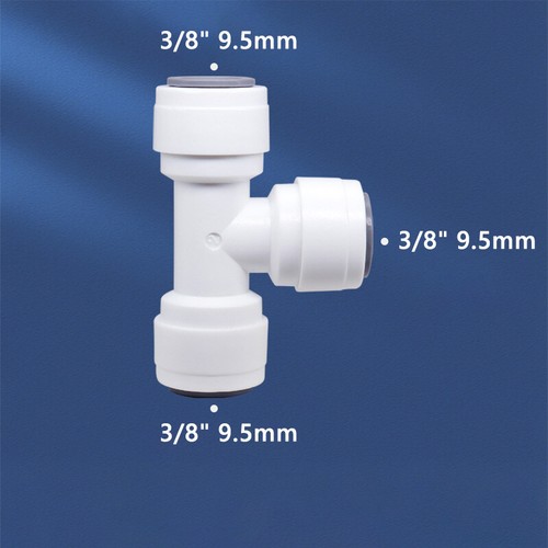 1/4" 3/8" Push Fit Connector Adapter Valve RO Fridge Water Filter Quick Fittings - Afbeelding 32 van 92