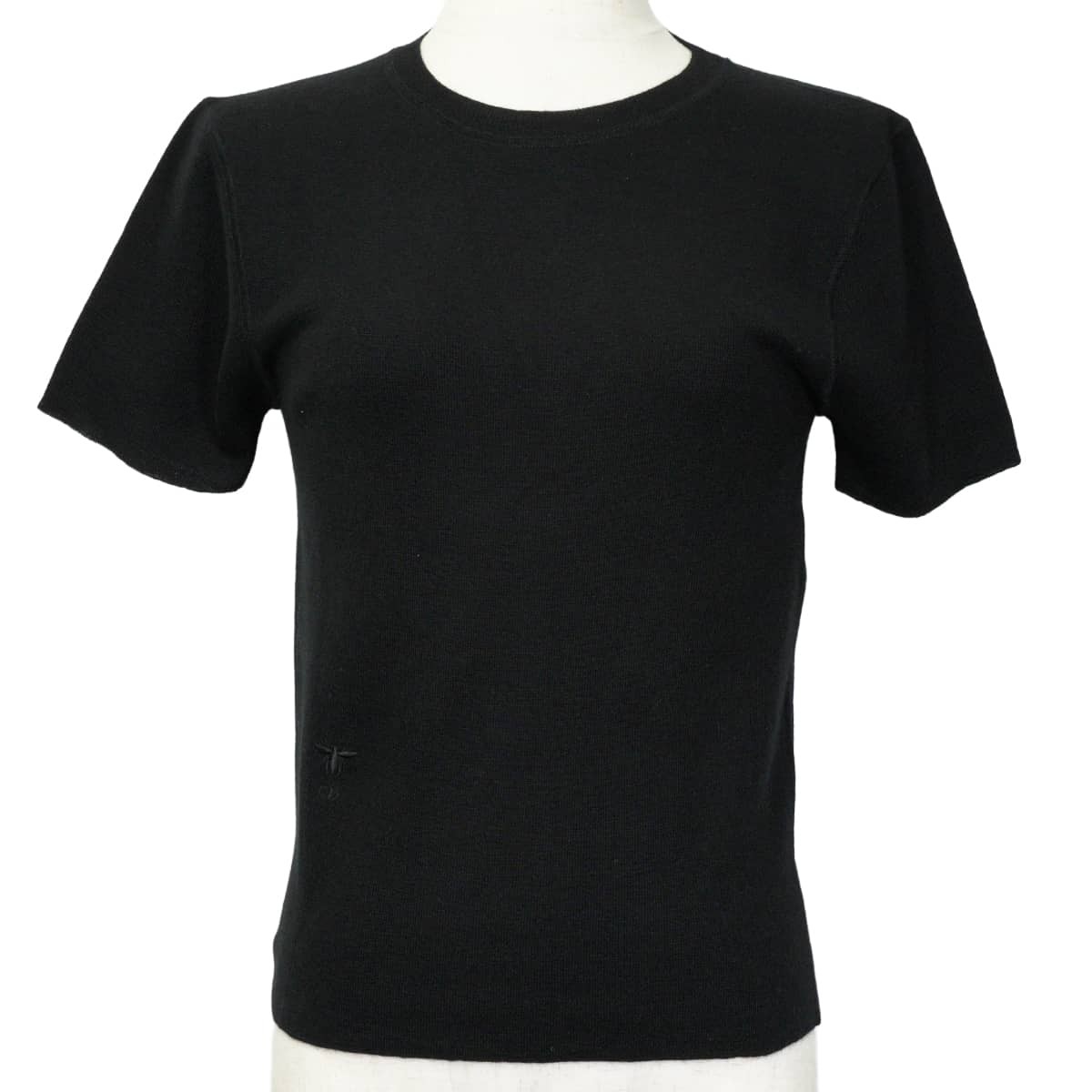 Dior Bee embroidered crew neck short-sleeve Noir (Black) Cashmere/Silk #34 K...