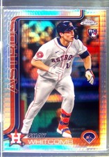 2025 Topps Chrome Shay Whitcomb Prism Refractors RC #251 Astros