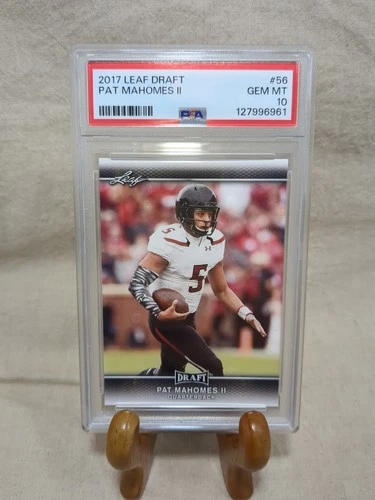 2017 LEAF DRAFT #56 PATRICK MAHOMES II ROOKIE RC PSA 10