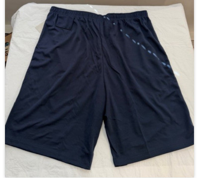 Mens 3XL Athletic Shorts Navy Blue Workout Gym Activewear NWT Essential Elements