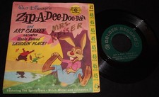 Zip-A-Dee-Doo-Dah-Walt Disney-Golden Record 614-Picture Sleeve 45-VCG++ 1951!!