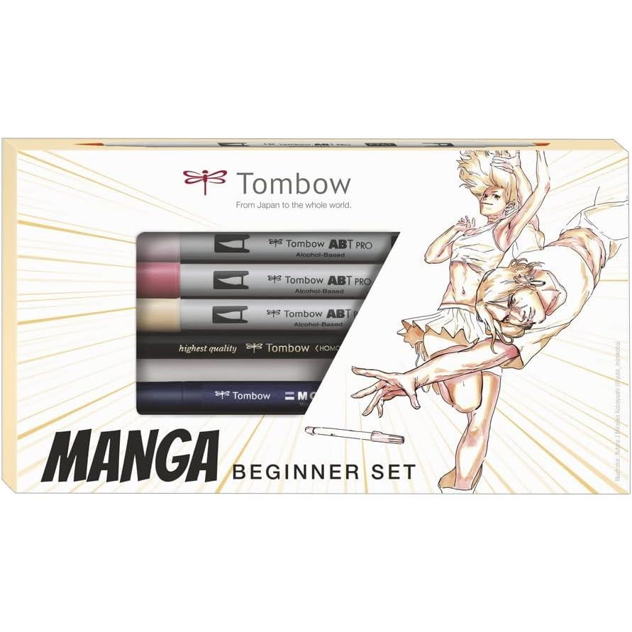 Marqueur alcool ABT Tombow kit de démarrage 7 pièces anti-bavure pour dessinateur