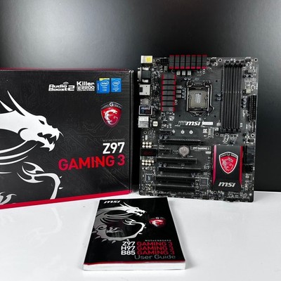 MSI Z97 GAMING 3 Mainboard Sockel 1150 OVP Anleitung Defekt Bastler  