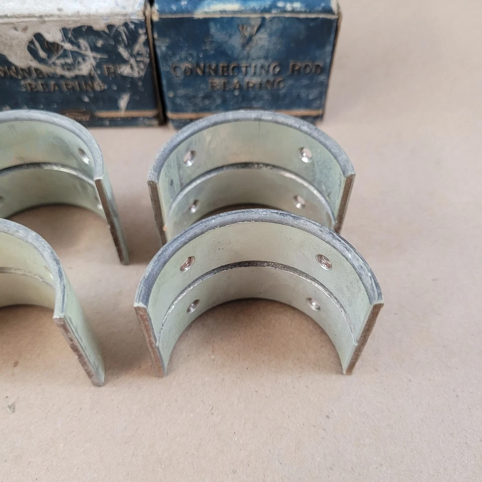 4 pares de rodamientos de varilla estándar 92A-6211-A Ford V8 1940 nuevo stock antiguo nuevo como nuevo Foto 3 de 4