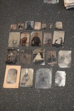 Lot of 21 1800s Tintype Ferrotype Photographs of Children Daguerreotype 